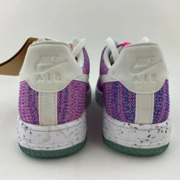 NEW Nike Air Force 1 Crater Flyknit Pink Purple Women's Sneakers Shoes - Picture 7 of 13